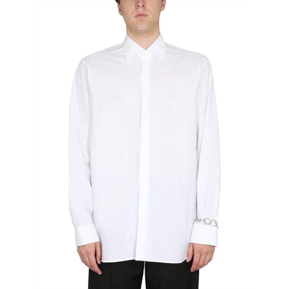 Raf Simons White Cotton Shirt With Classic Collar